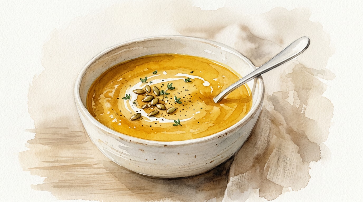 Ginger-Spiced Butternut Squash Soup