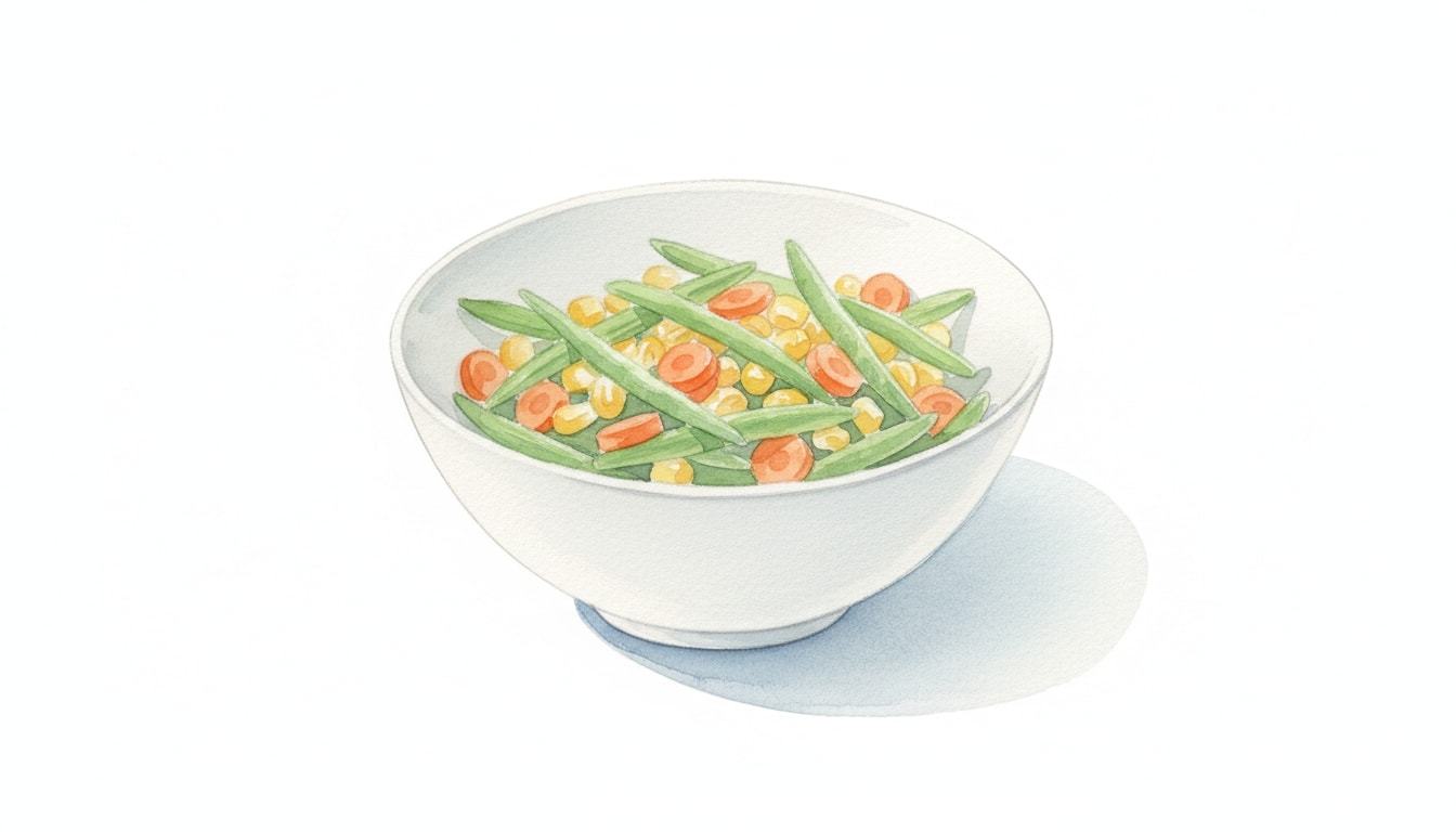 Green Bean, Corn, and Carrot Salad