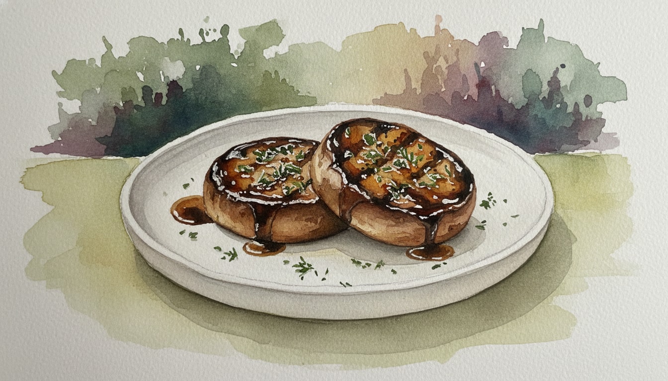 Grilled Balsamic Herb Portobello Steaks