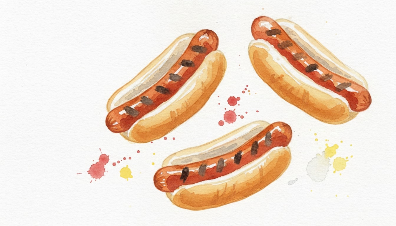 Grilled Hot Dogs