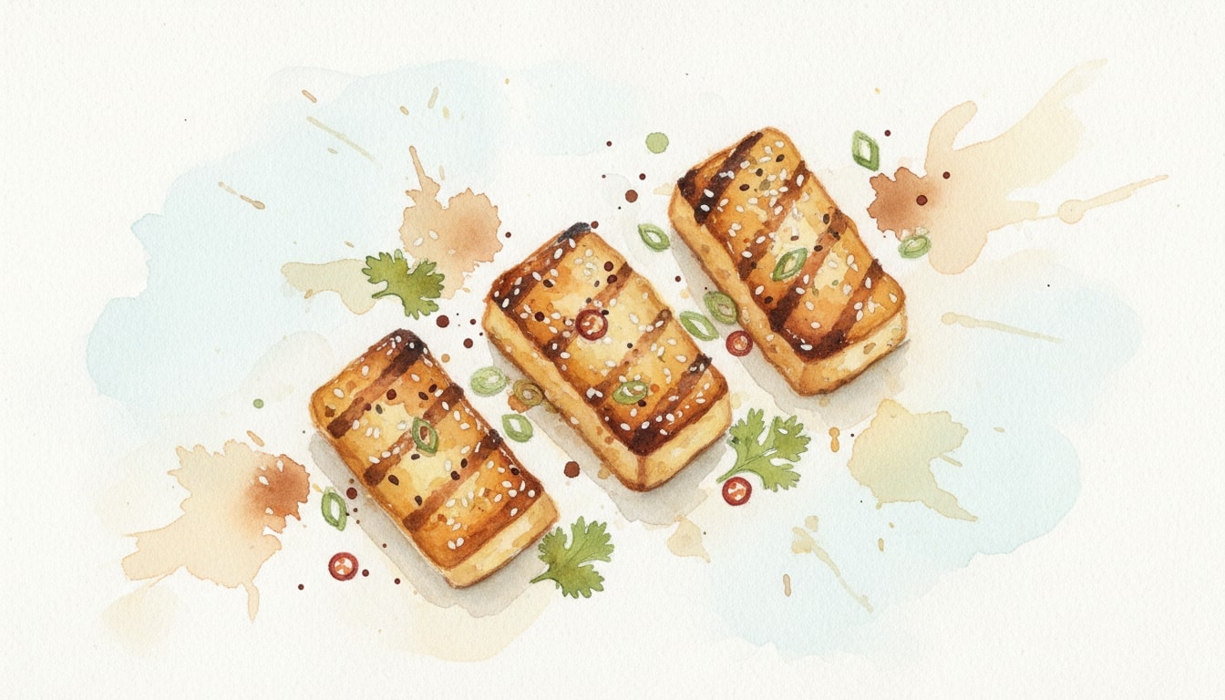 Grilled Sesame-Ginger Tofu