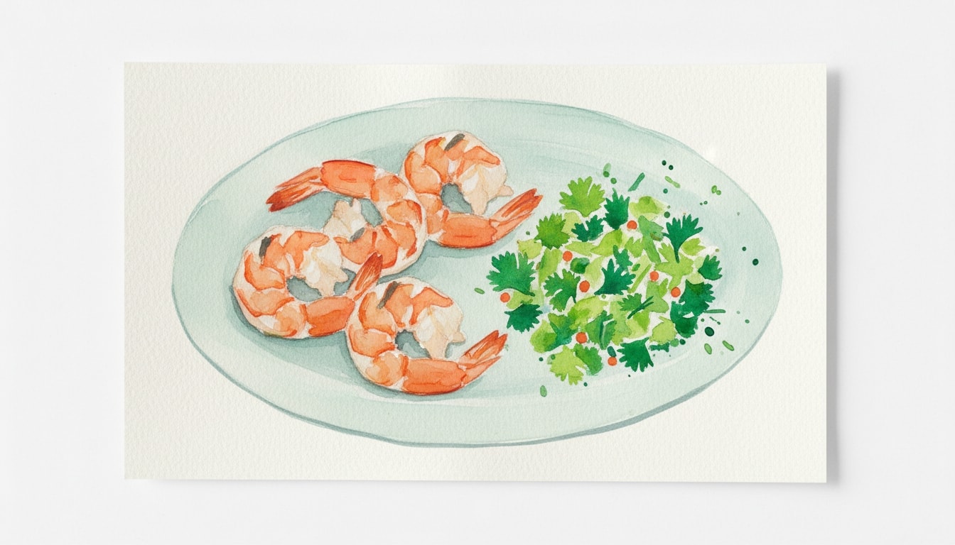 Grilled Shrimp with Coriander Salsa