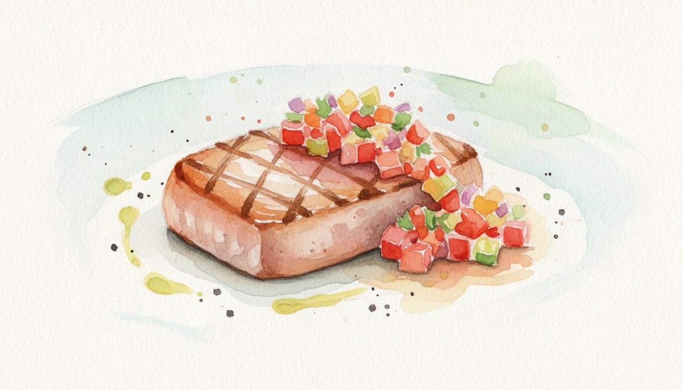 Grilled Tuna with Tomato Salsa
