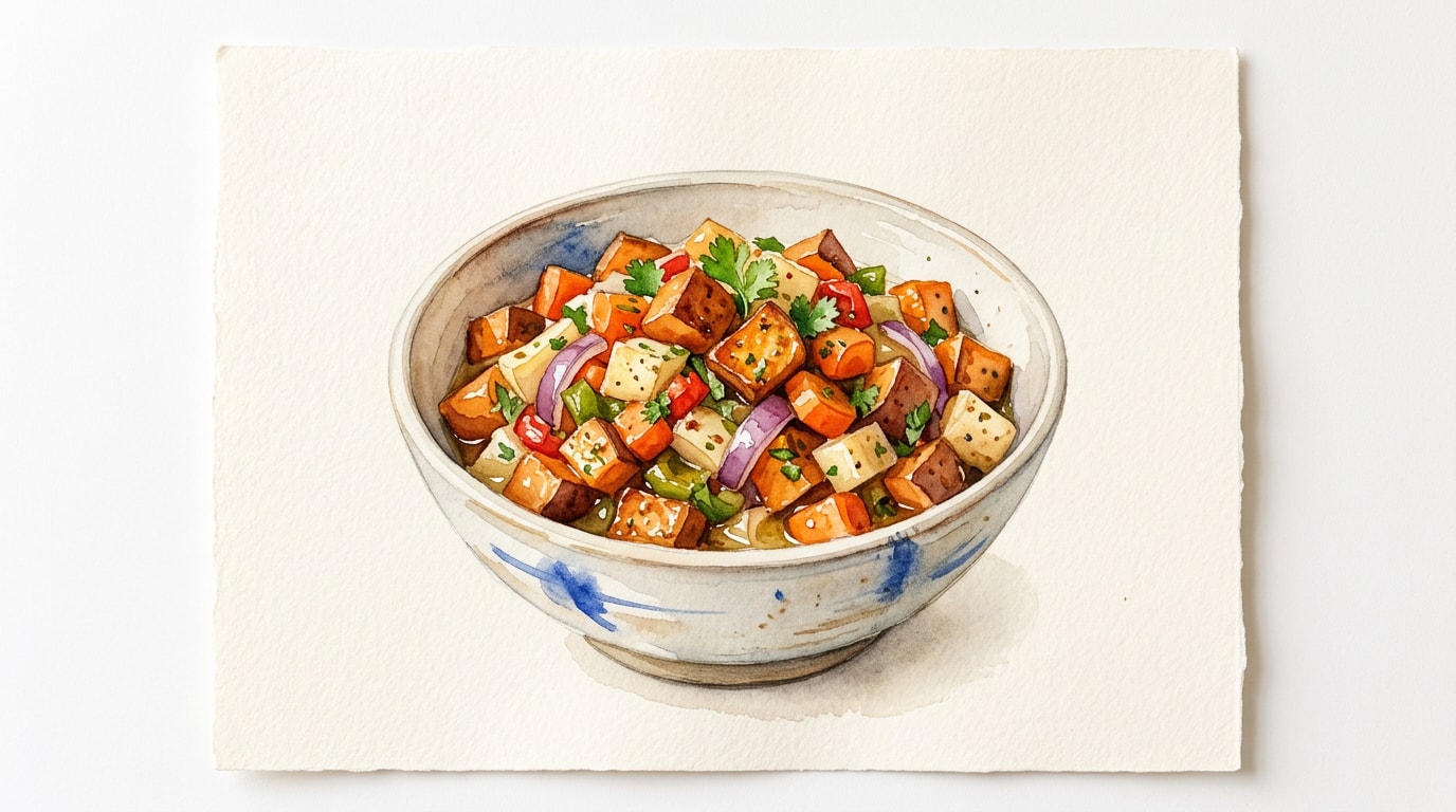 Haitian-Inspired Sweet Potato and Root Vegetable Relish