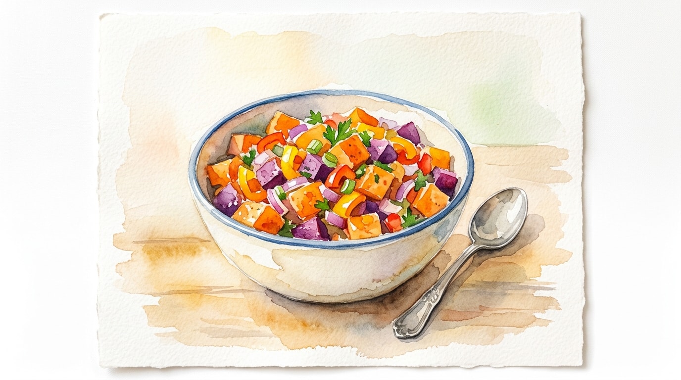 Haitian-Inspired Sweet Potato Root Relish