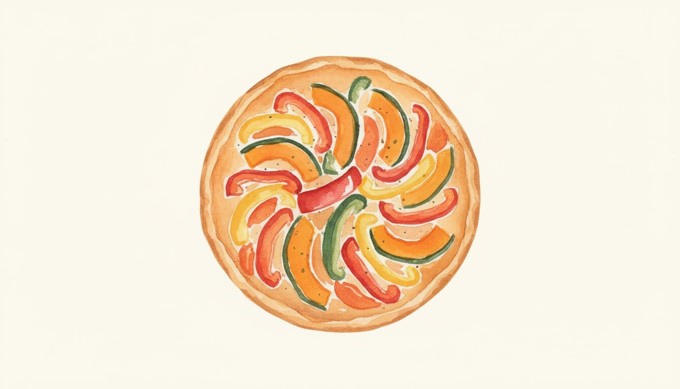 Harvest Tart with Pumpkin and Peppers