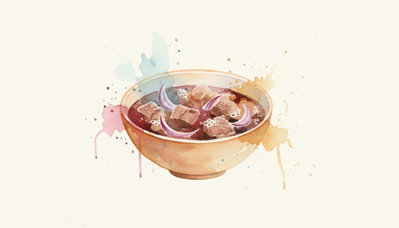 Hearty Beef Stew With Red Onions and Ale