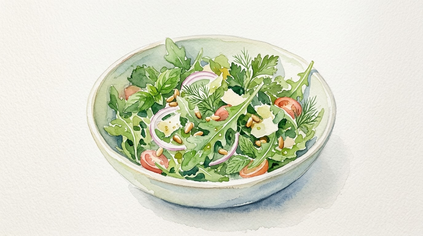Herb and Arugula Green Salad