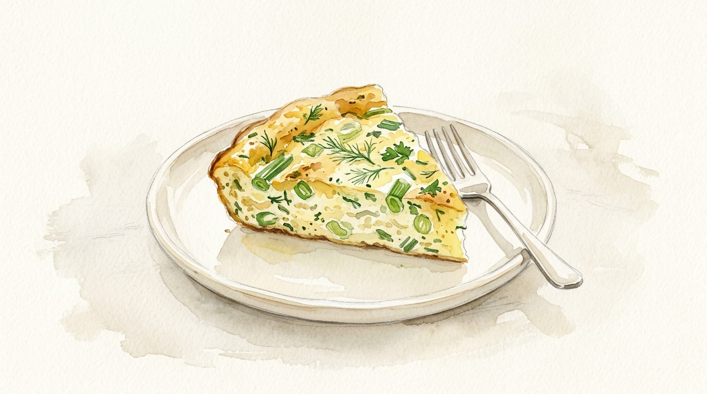 Herbed Scallion Frittata