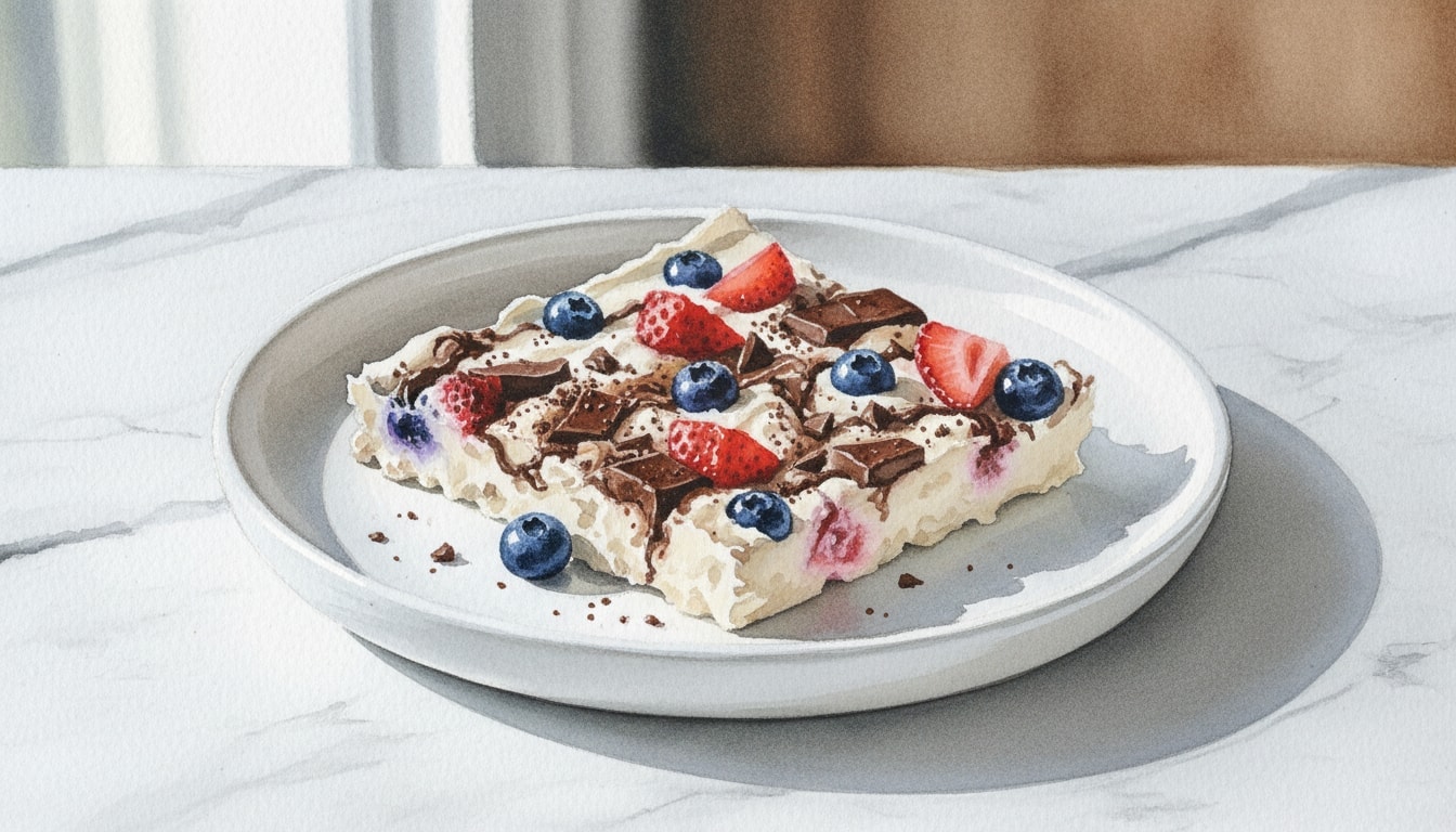 High-Protein Double Chocolate Berry Bark