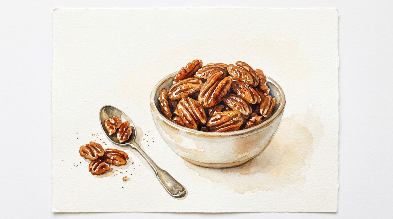 Holiday Spiced Candied Pecans