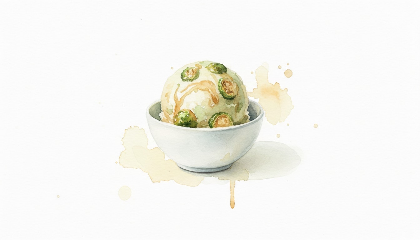 Honey-Vanilla & Roasted Brussels Sprout Ice Cream