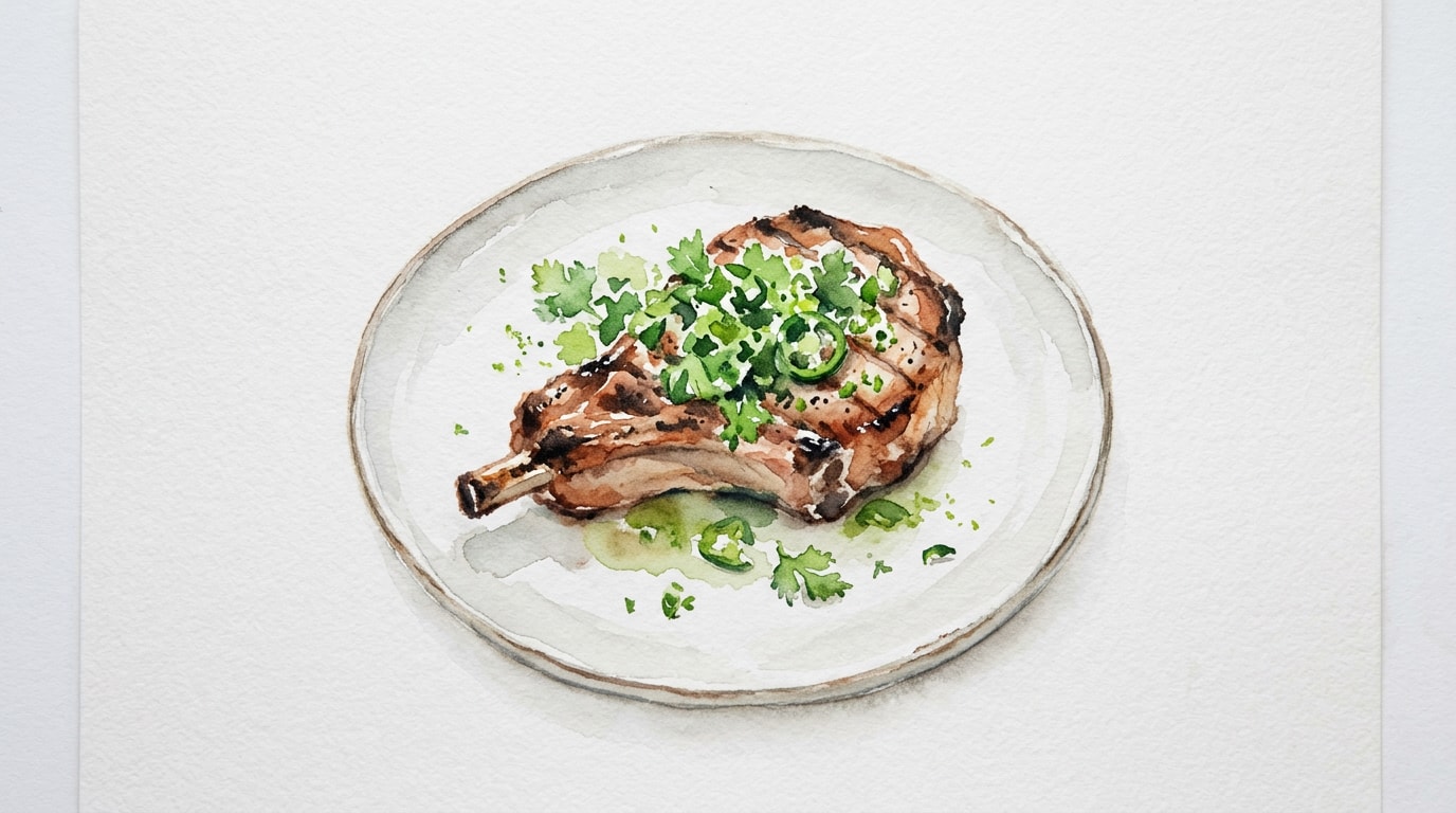 Jalapeno-Cilantro Grilled Pork Chops