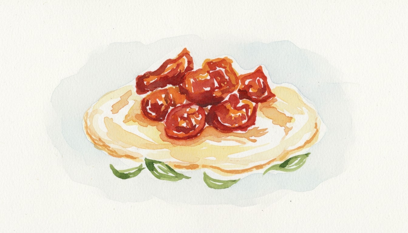 Jammy Tomato Breakfast Eggs