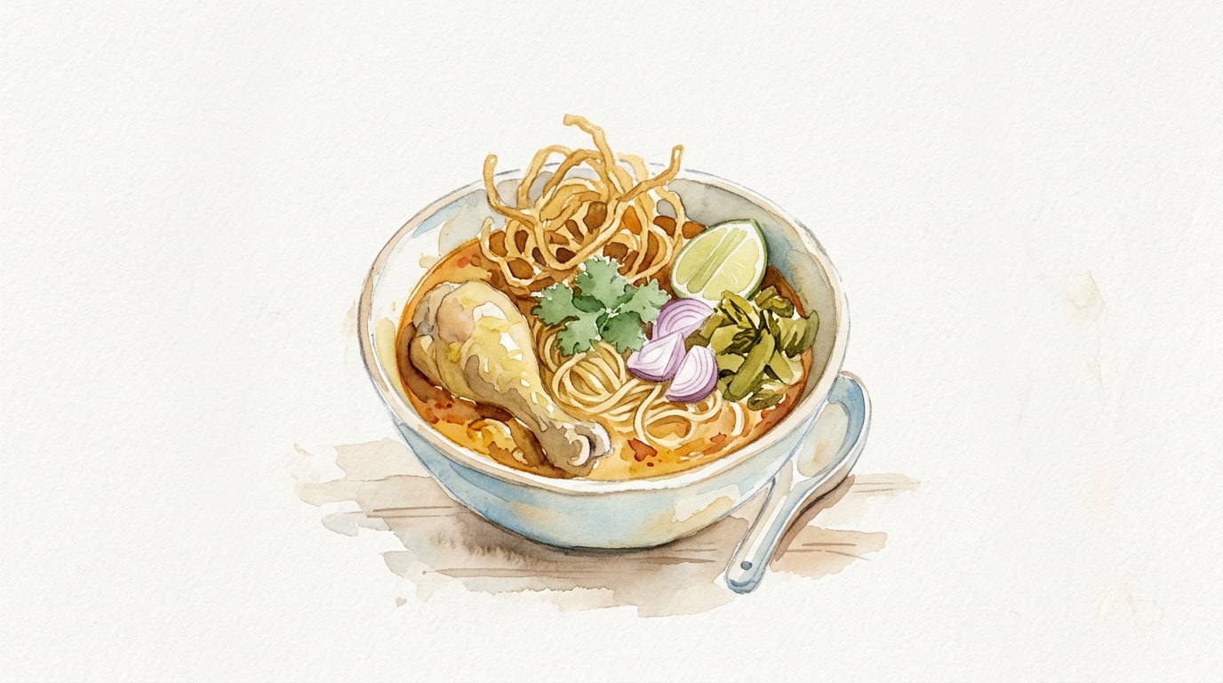 Khao Soi Gai (Northern Thai Curry Noodles)