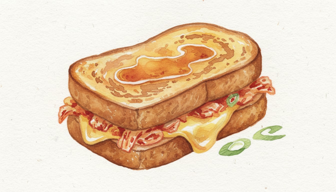Kimchi Grilled Cheese French Toast