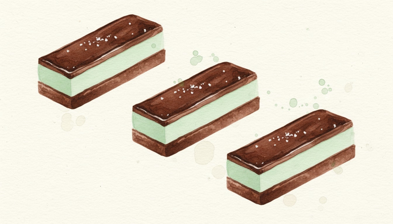 Layered Chocolate Mint Bars