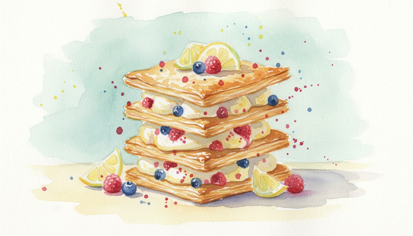 Lemon Berry Phyllo Mille-Feuille