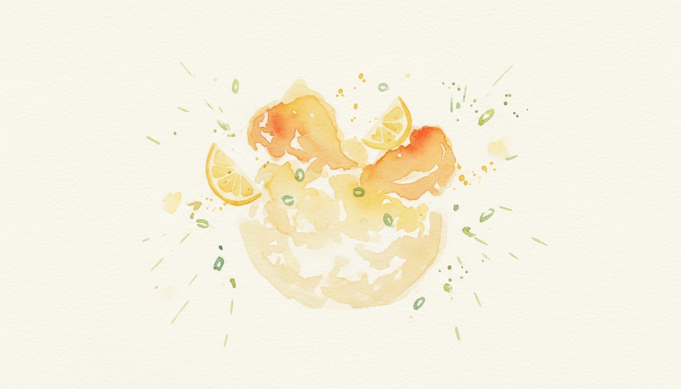 Lemon Chicken With Rice and Scallions