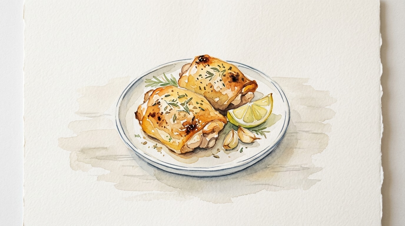 Lemon Herb Roast Chicken Thighs