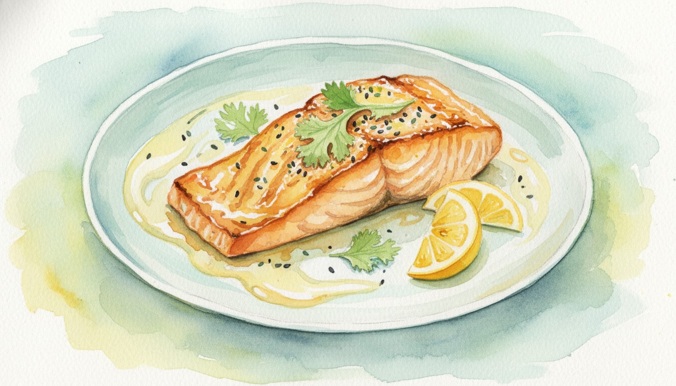 Lemon Miso Glazed Salmon