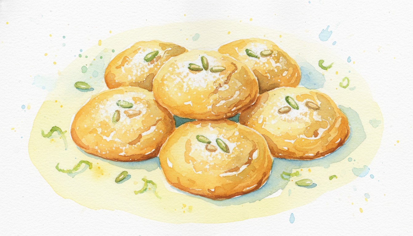 Lemon & Pine Nut Cornmeal Cookies