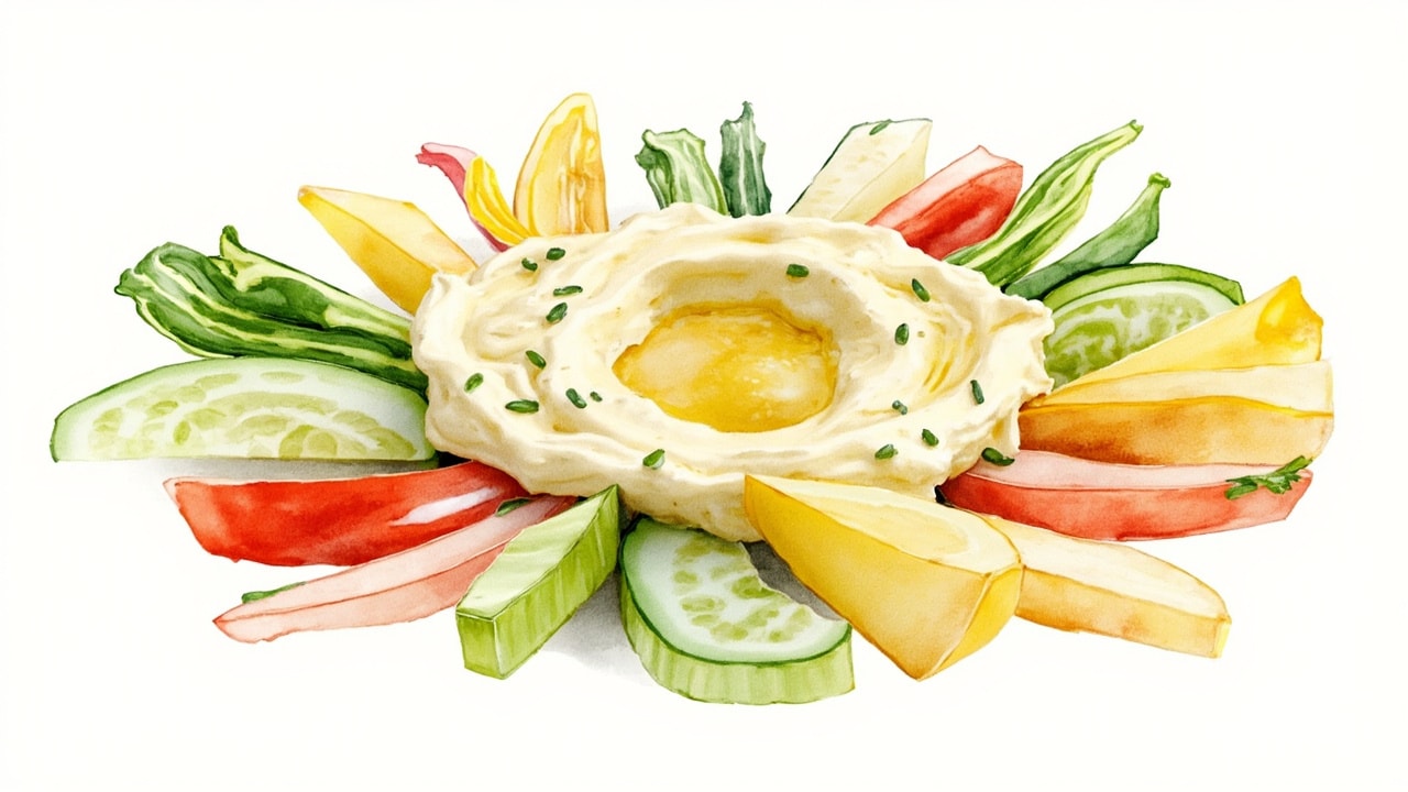 Lemony Garlic Aioli with Summer Crudités