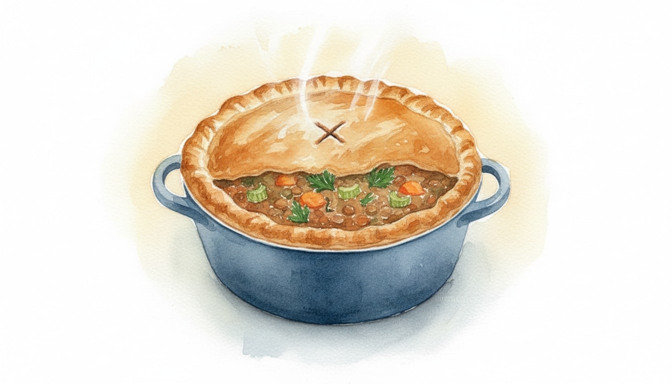 Lentil Soup Potpie