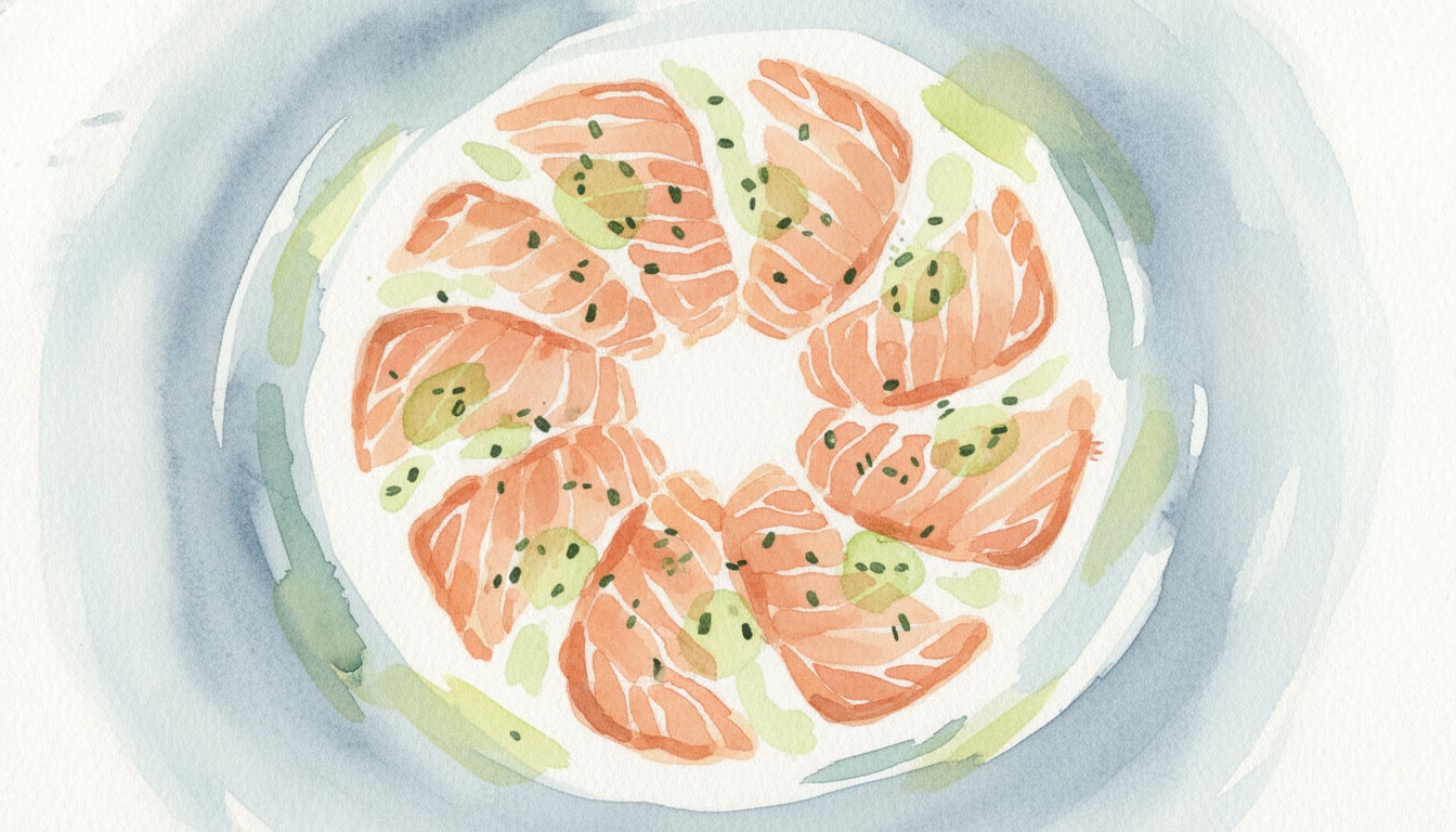 Lime and Chive Salmon Carpaccio
