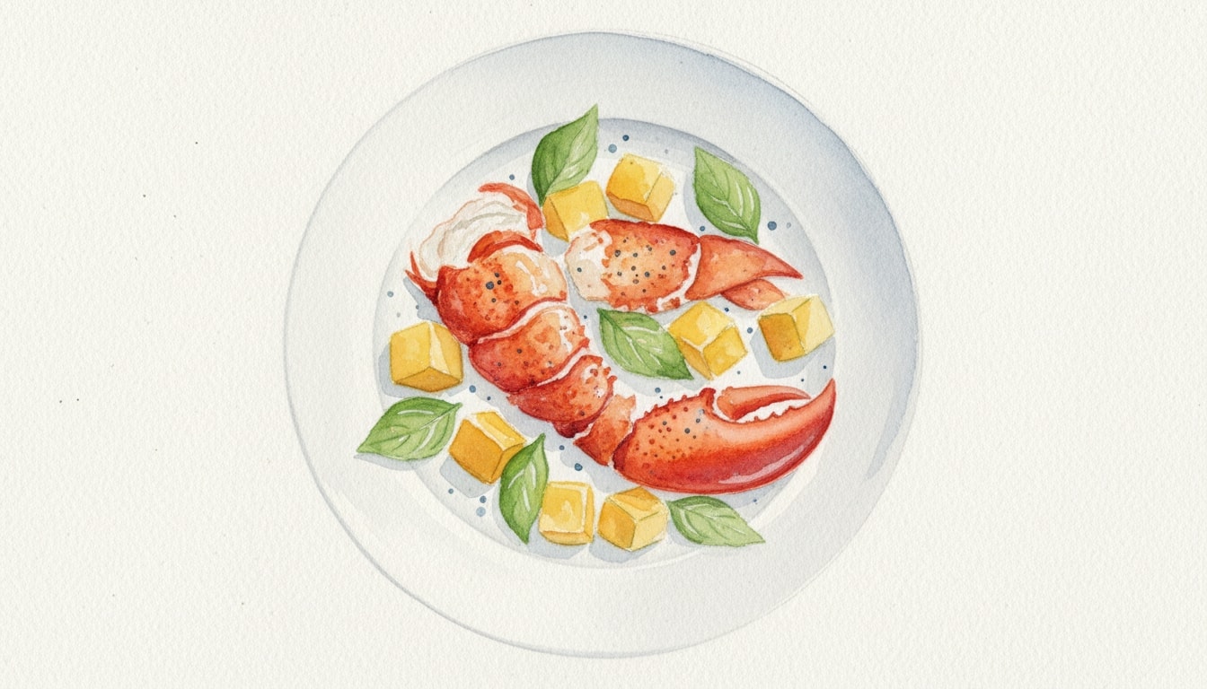 Lobster Salad with Mangoes and Basil