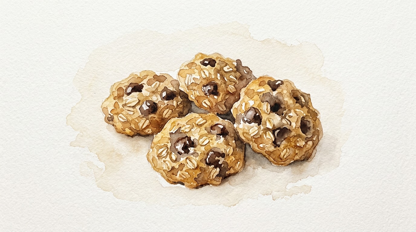 Lower-Fat Banana Oatmeal Chocolate Chip Cookies