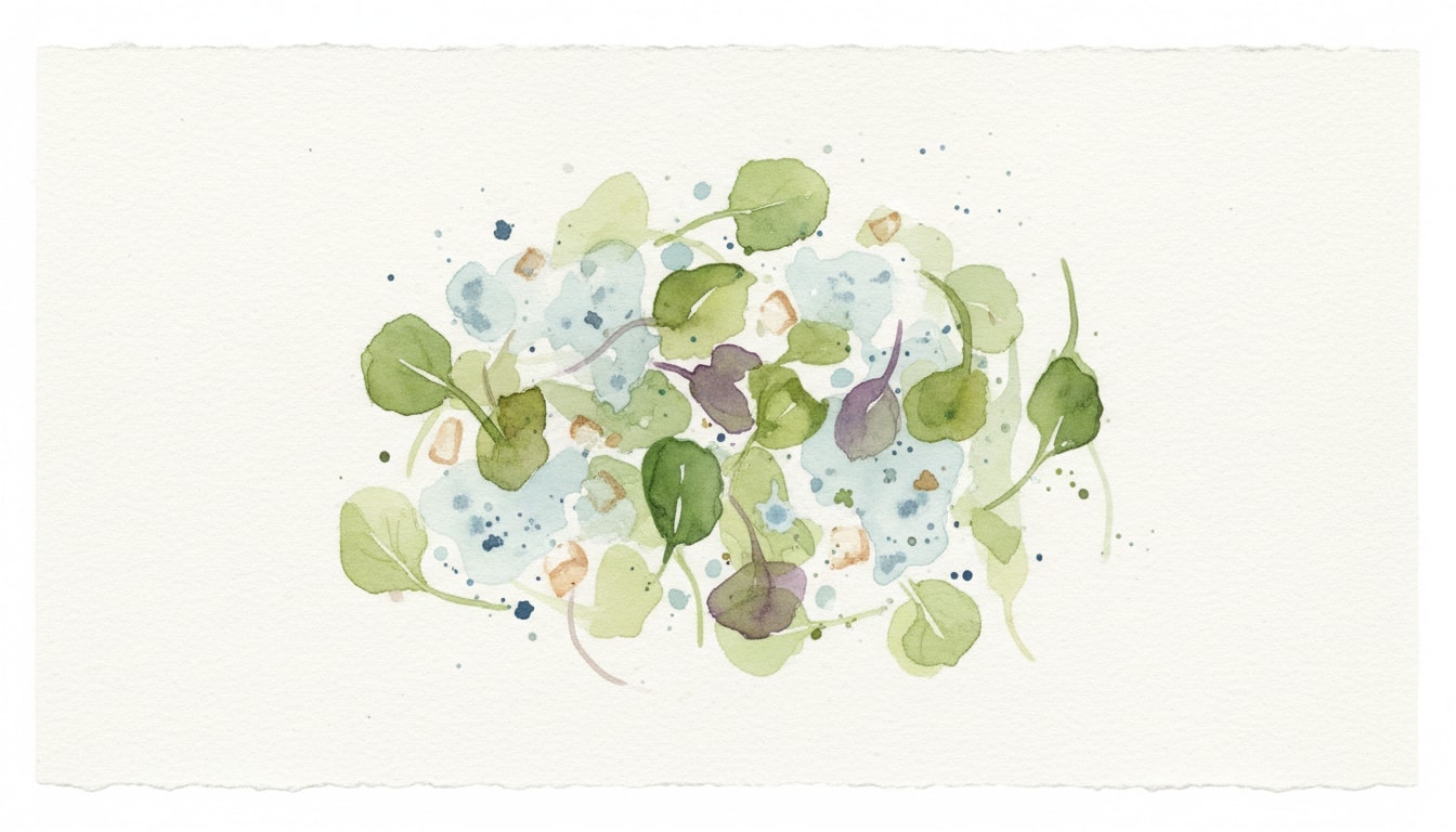 Mache or Mesclun With Blue Cheese Dressing