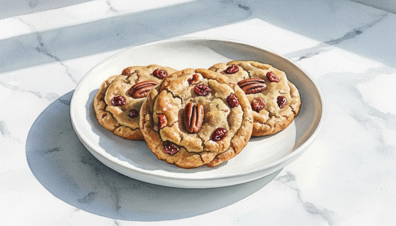 Maple Pecan Cranberry Cookies