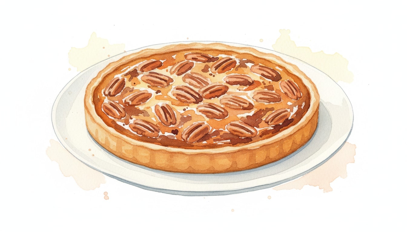 Maple Pecan Tart with Rum