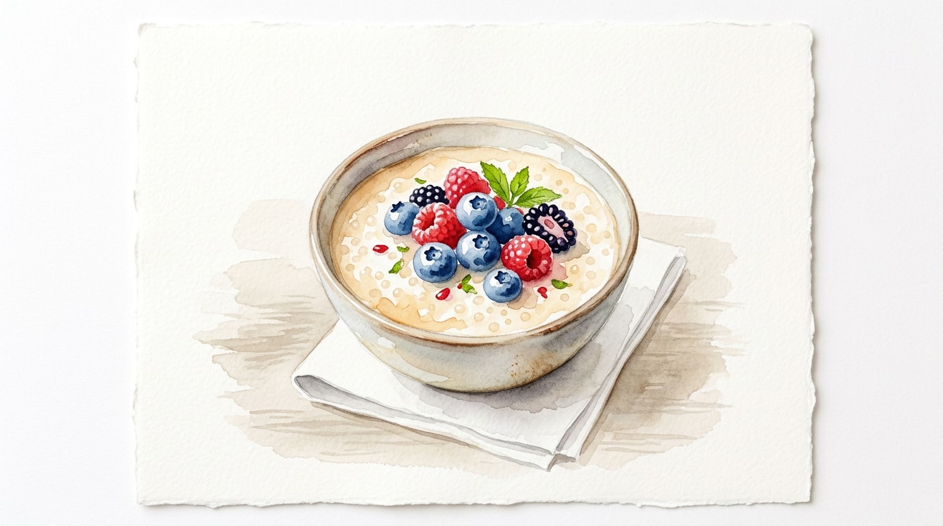 Marsala Tapioca Custard With Fresh Berries