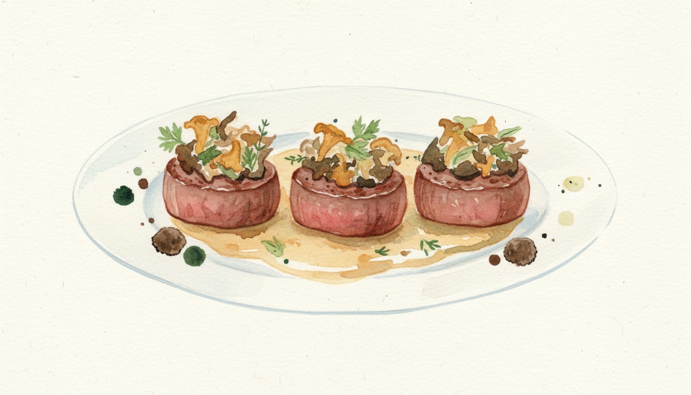 Medallions of Beef Forestiere