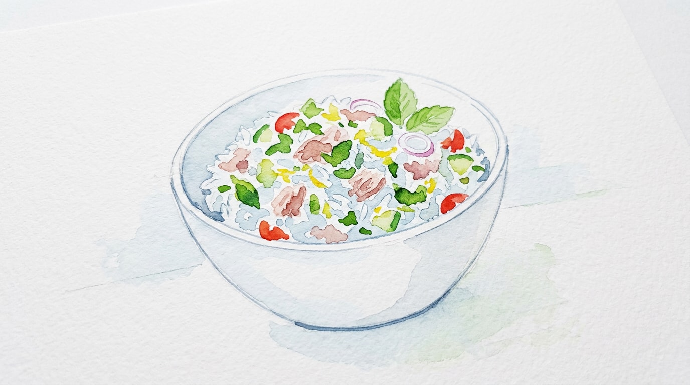 Mediterranean Tuna And Mint Rice Salad