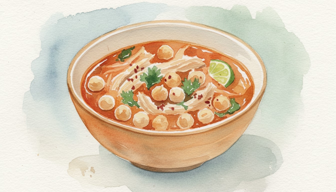 Mexican Chicken and Chickpea Soup
