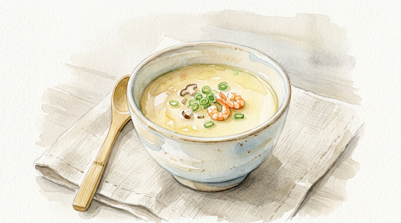 Microwave Silken Dashi Steamed Egg