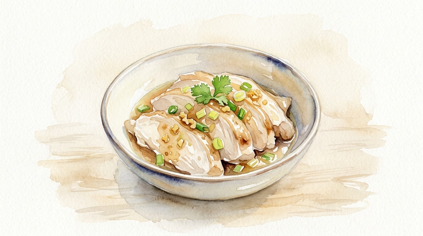 Microwave Soy-Ginger Steamed Chicken