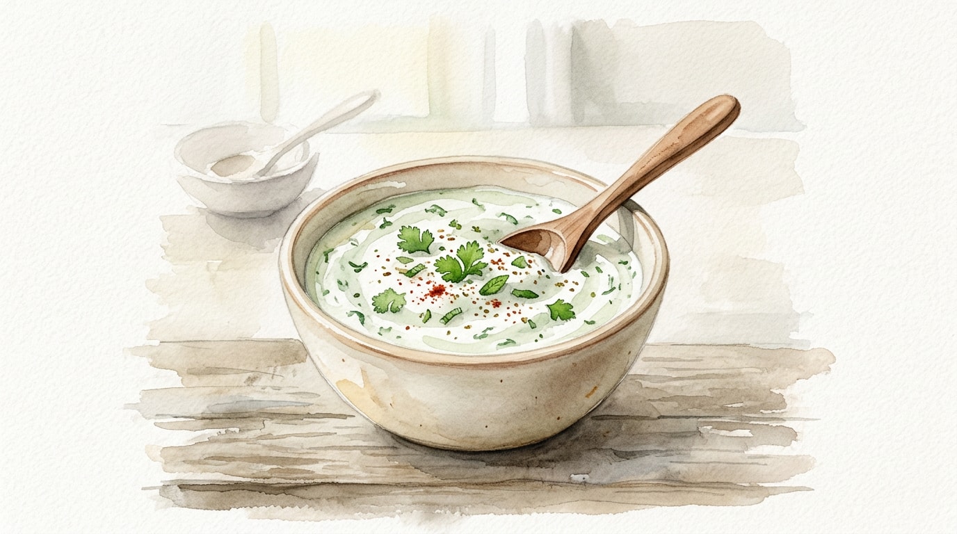 Mint And Cilantro Yogurt Raita