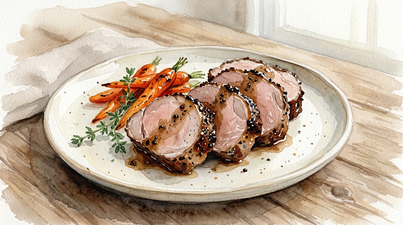 Miso And Black Pepper Crusted Pork Roast