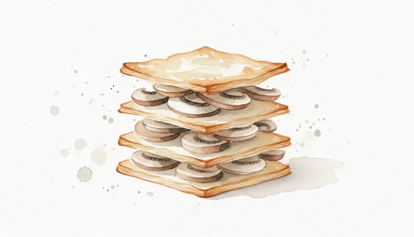 Mushroom Mille Feuille