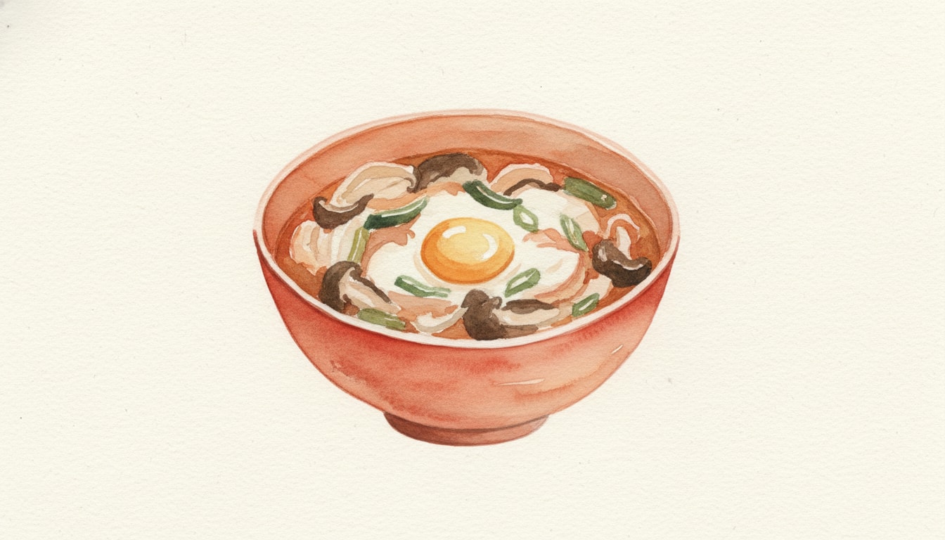 Mushroom Sundubu-jjigae (Korean Soft Tofu Stew)