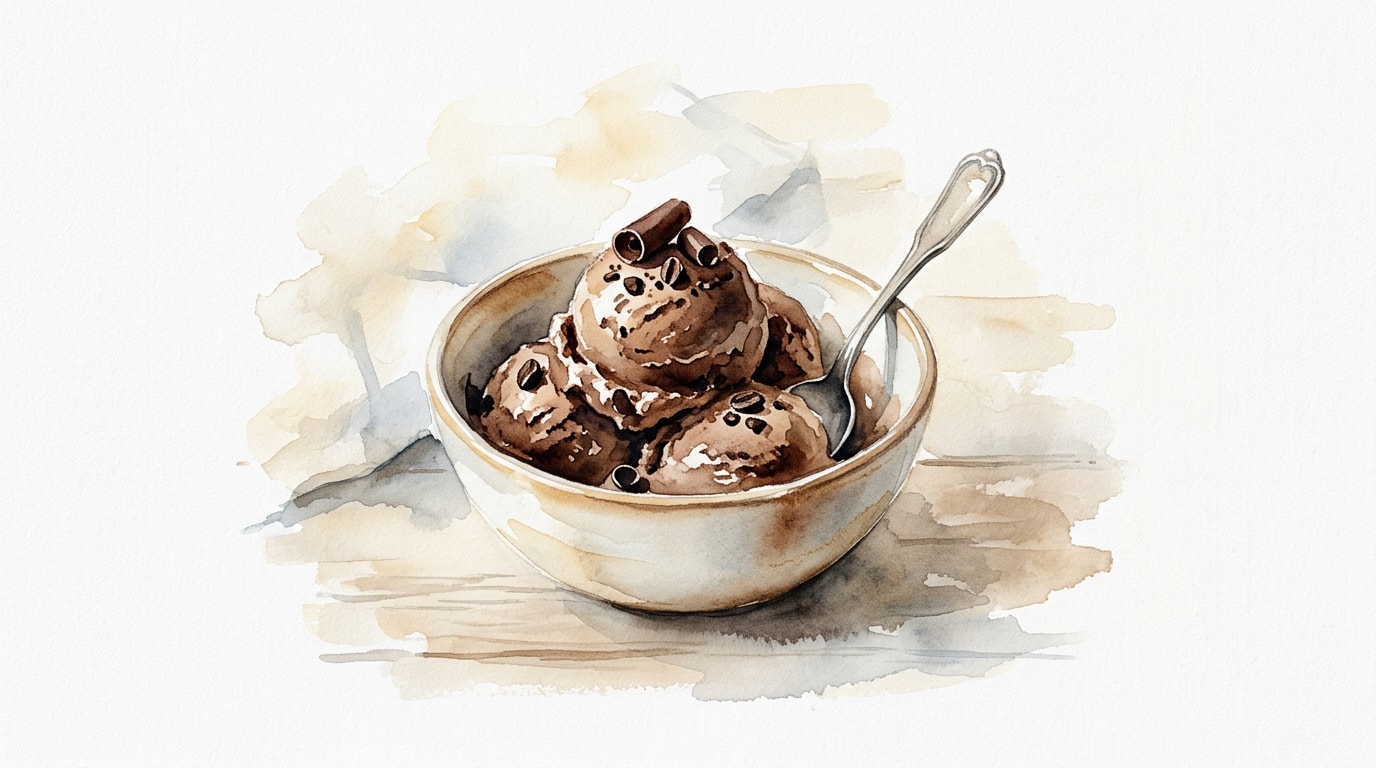 No-Churn Mocha Ice Cream