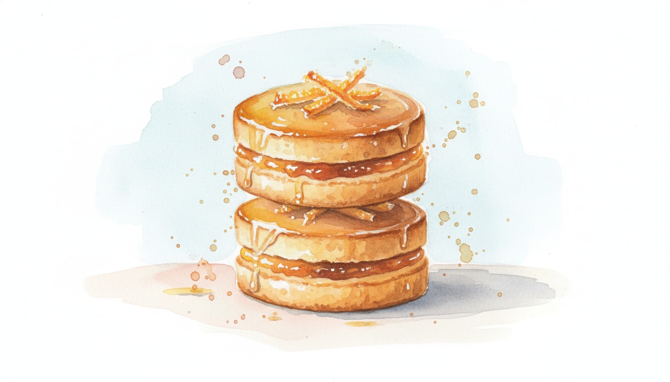 Nonettes de Dijon (Honey Cakes with Orange Marmalade)