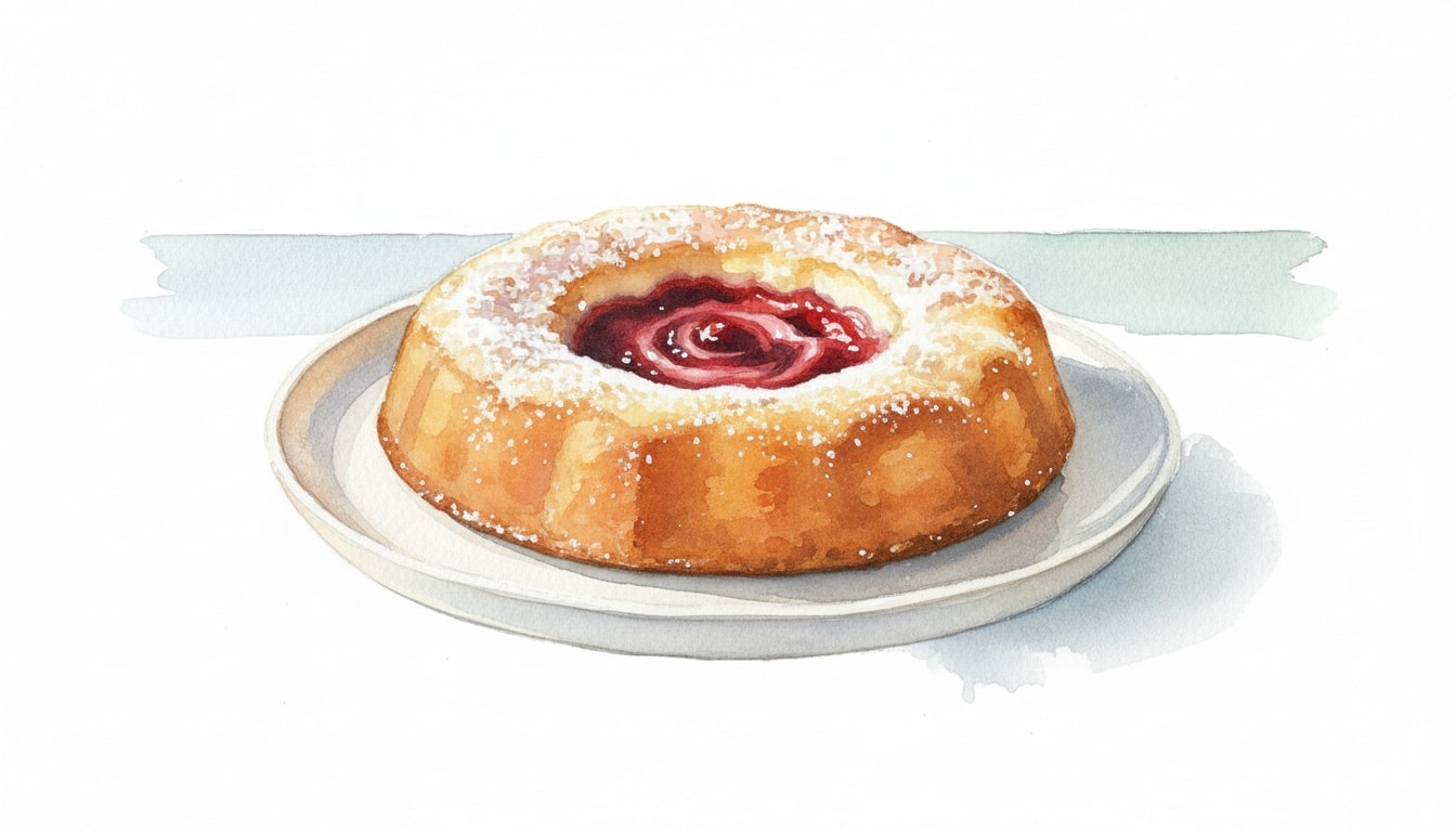 One-Bowl Jam Doughnut Cake