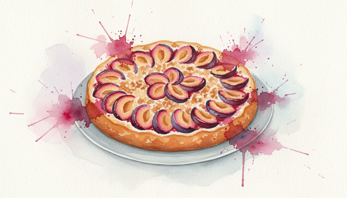 Open-Face Plum Crumb Cake