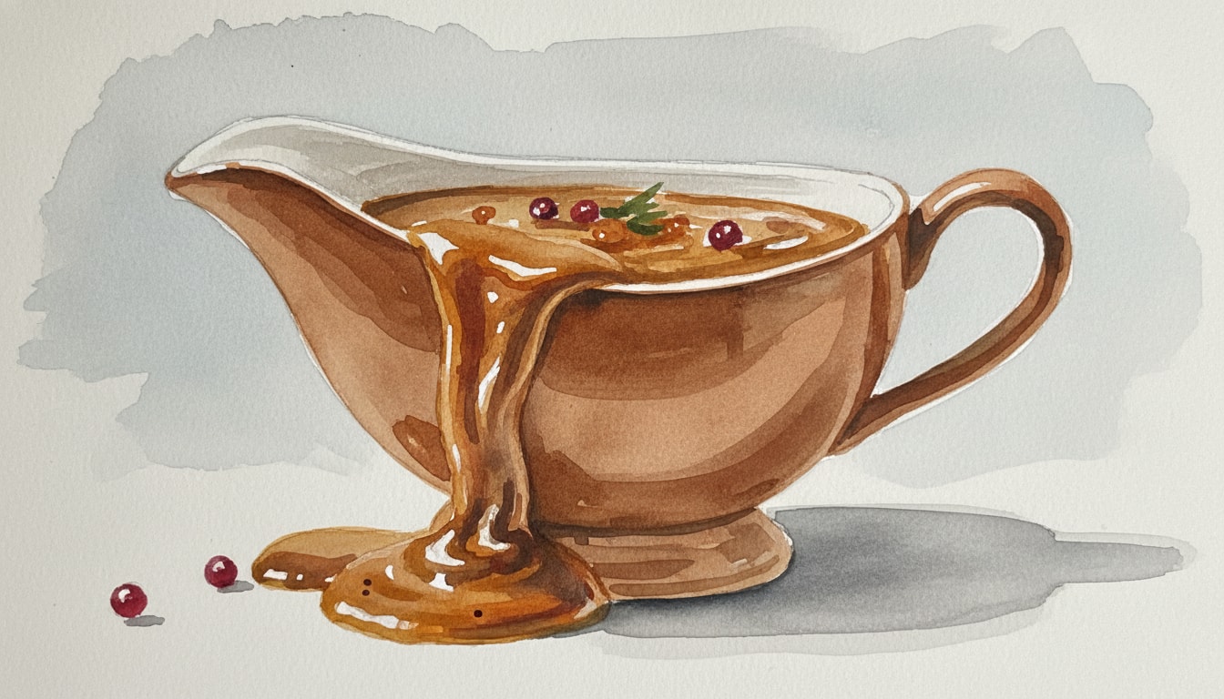 Pan-Dripping Turkey Gravy