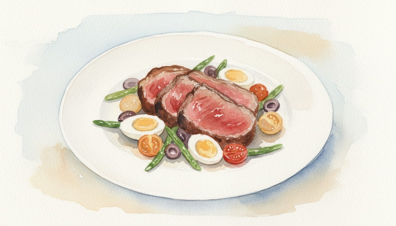 Pan-Seared & Slow-Roasted Beef Tenderloin À La Niçoise